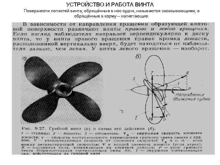 Гребной винт чертеж с размерами