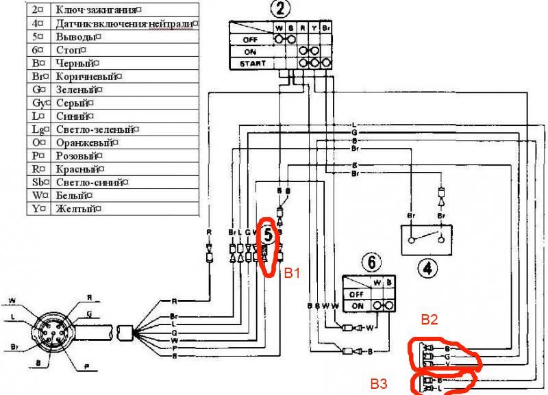 Схема зажигания лодочного мотора ямаха